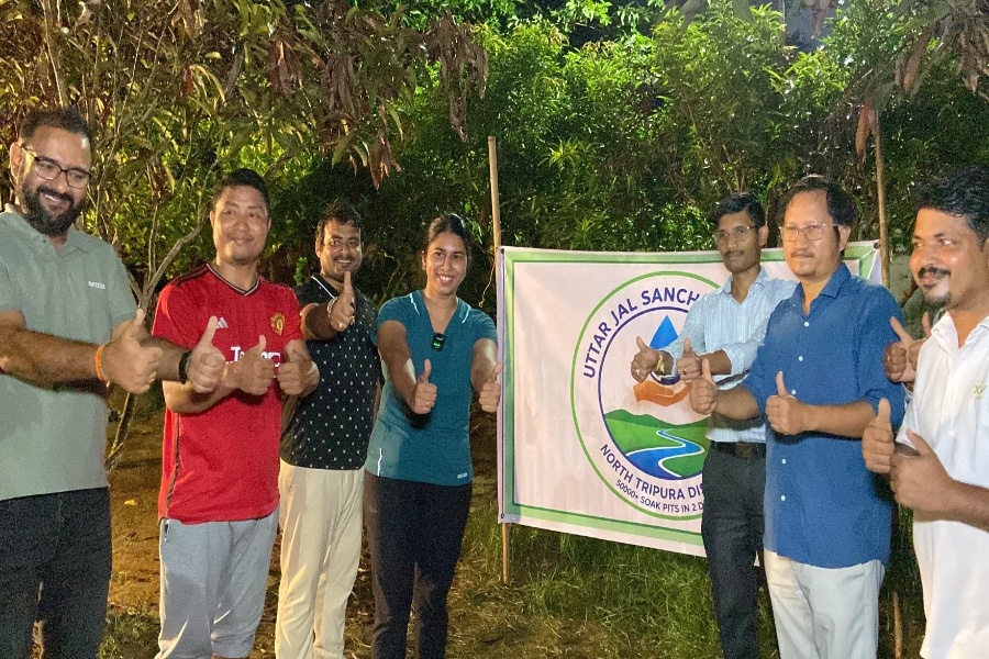 North Tripura Launches ‘Uttar Jal Sanchay Yatra’ to Build 50,000 Soak Pits in Two Days