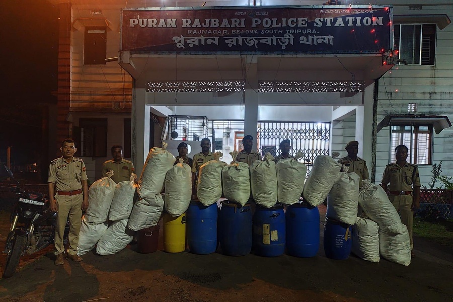 South Tripura Police Seize 210.5 Kg of cannabis  in Major Anti-Narcotics Operation