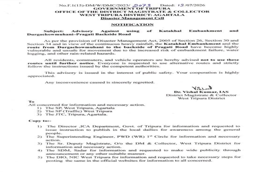 Heavy Rain: West Tripura Administrati...