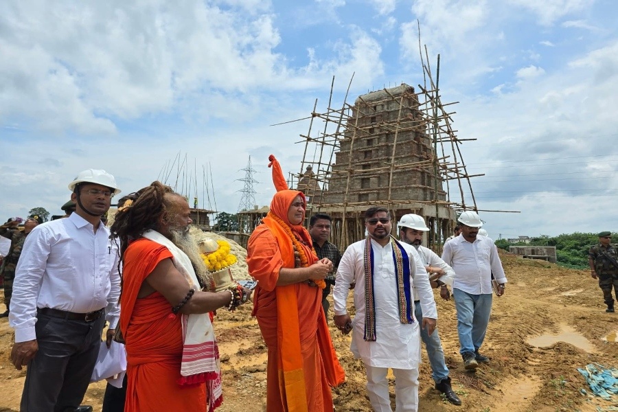 51 Shakti Peeth Replica Project Gains Momentum in Udaipur; Shankaracharya Visits Site