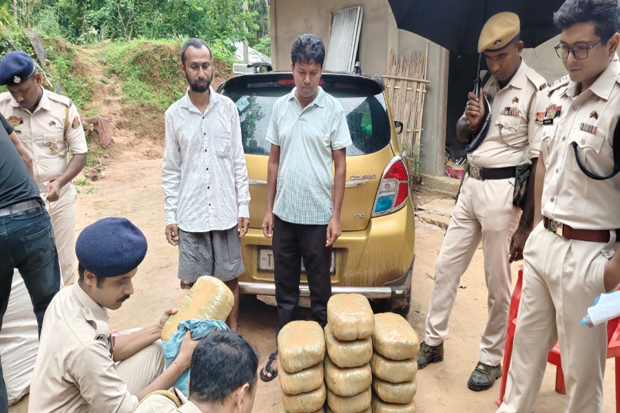 52 Kg Dry Ganja Seized in Joint BSF-Police Operation in South Tripura, driver absconded