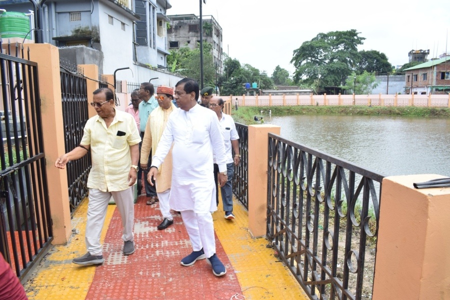 Abhoynagar pond renovation nears comp...