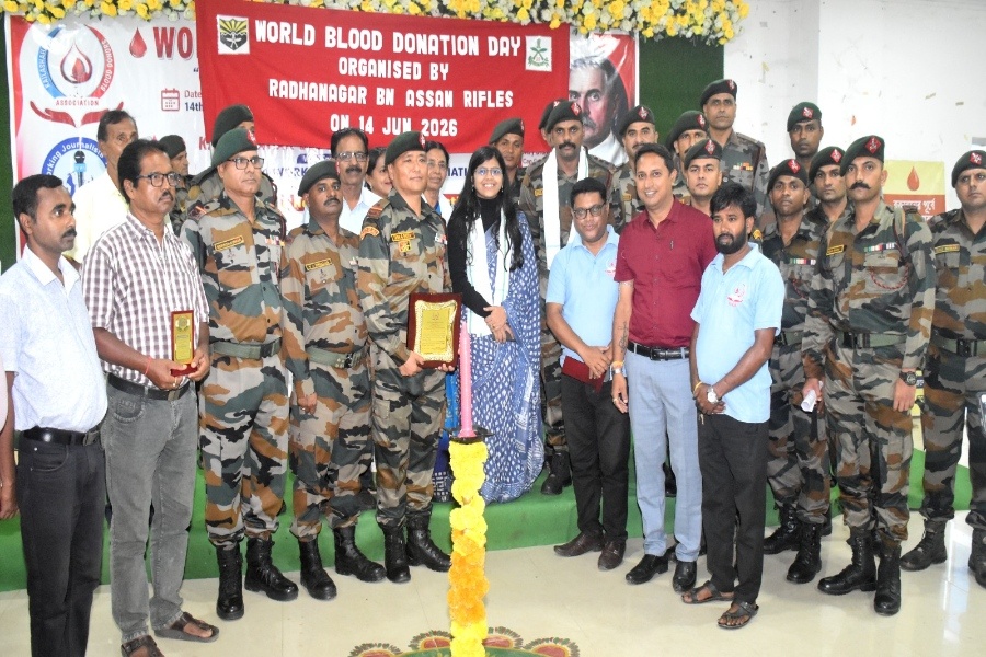 Assam Rifles joins world blood donor day celebration