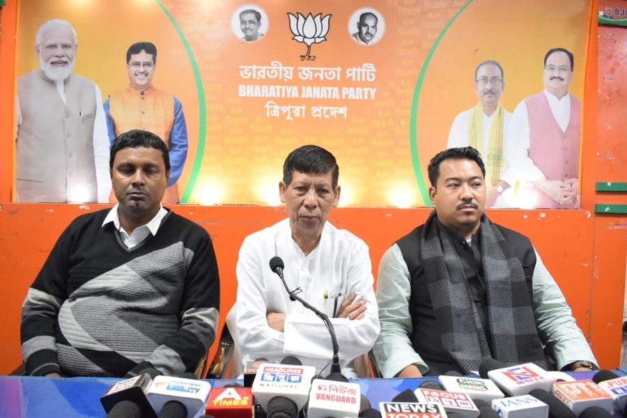 BJP Predicts Tipra Motha’s Fall in TTAADC Ahead of 2026; Announces Major Tribal Joining Rally