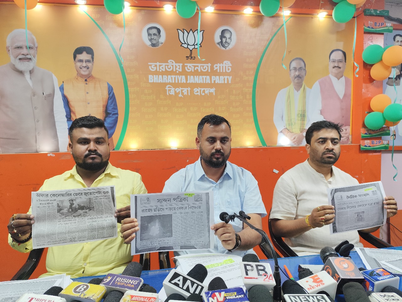 BJP Yuva Morcha slams Left youth wing over unemployment  allegations, says an attempt to malign Govt