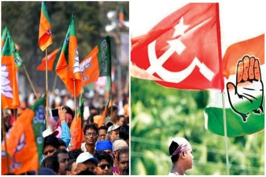 BJP launches attack on CPIM, Congress in Tripura's Dharmanagar; 10 Injured