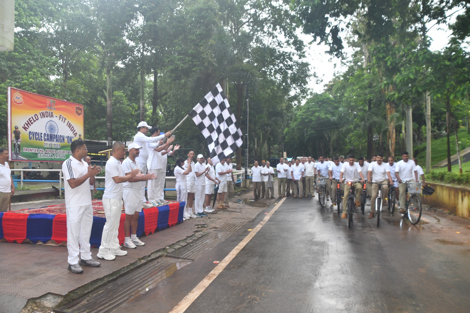 BSF holds cycle campaign under Khelo India-Fit India