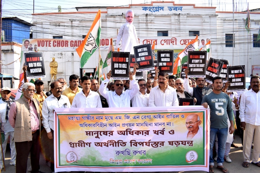 Tripura Congress MLA Warns Renaming of MGNREGA Could Harm Workers and Rural Economy