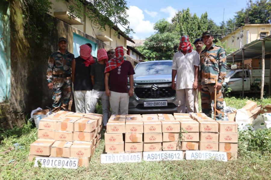 Contraband worth Rs 1.26 crore seized in Tripura; four detained