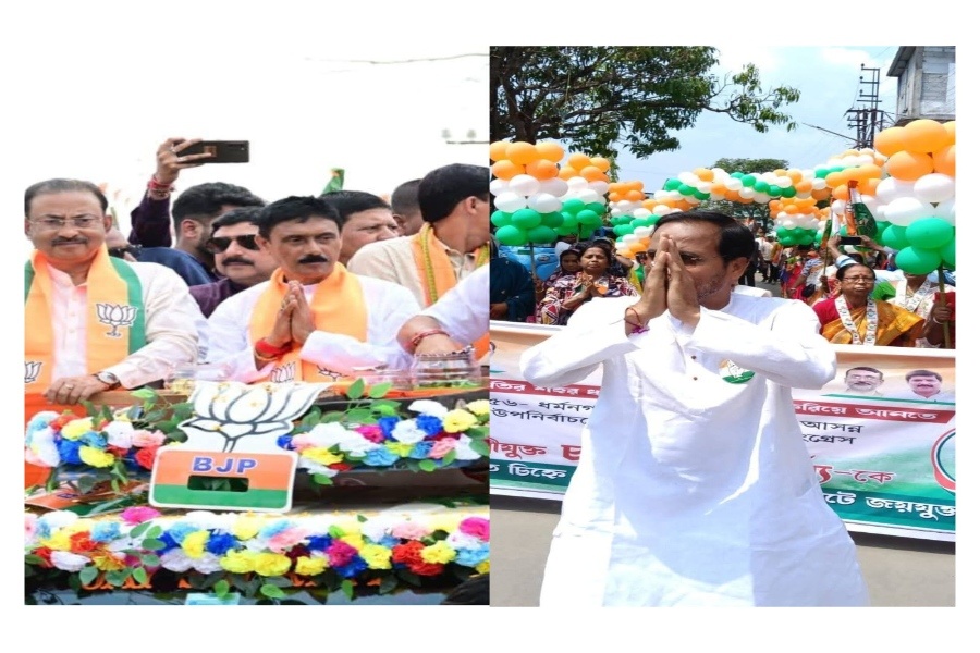 Dharmanagar By-Election Heats Up as BJP and Congress candidates filed nominations