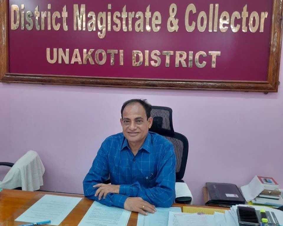 Tamal Majumder assumes charge as Unakoti District Magistrate