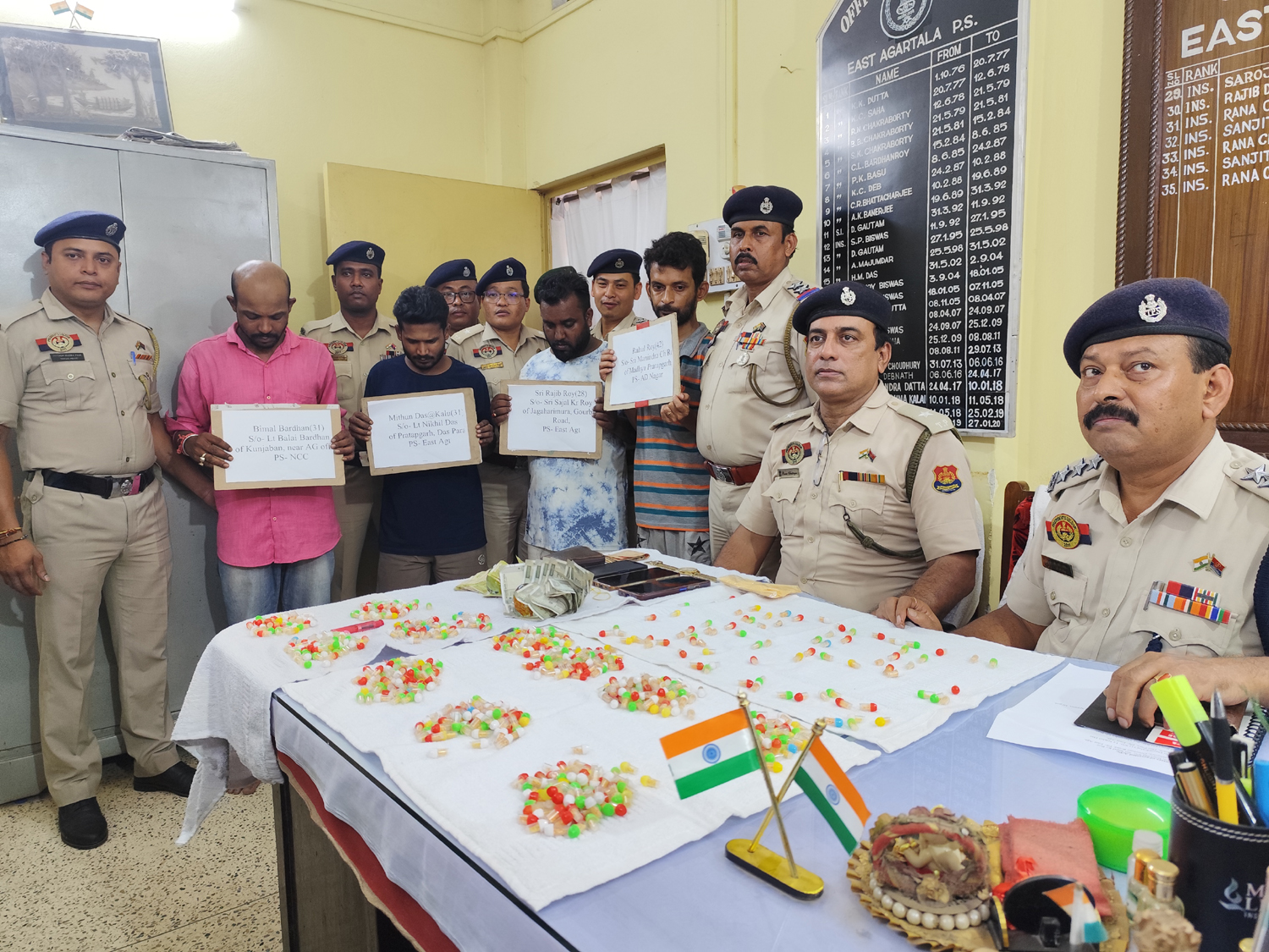 Tripura Police arrested six, seized narcotics worth over Rs 1.5 Crore