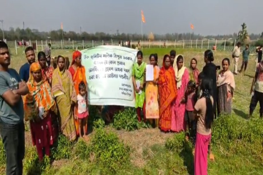 Tension Rises in South Joypur Over Rehabilitation Demand of Evicted Families