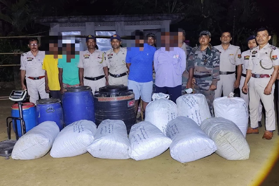 Father, son held with 122.1 Kg of ganja in Tripura
