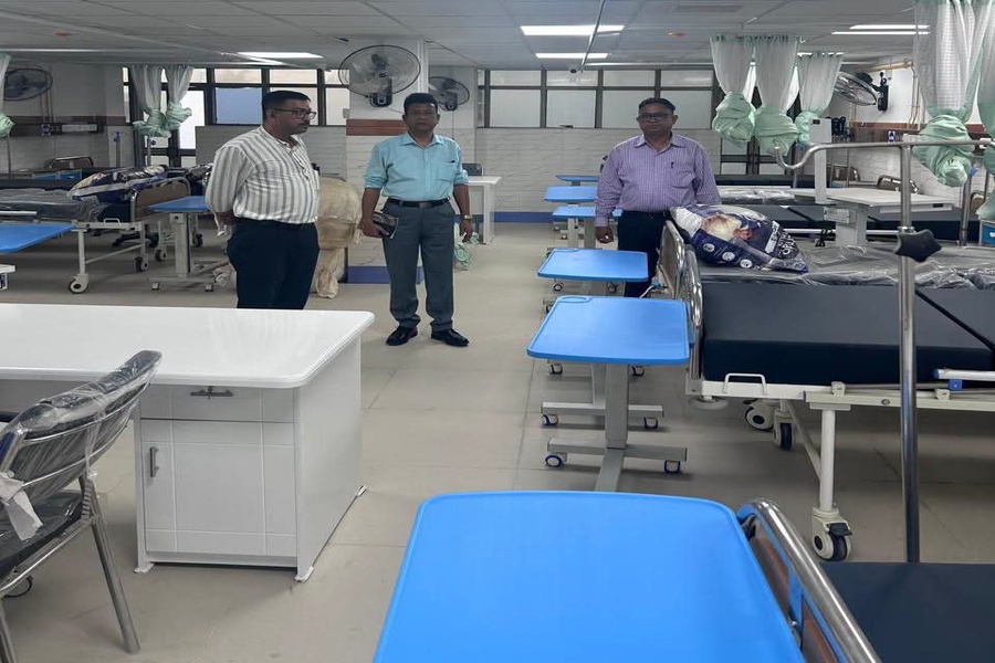 High-Level Delegation Led by Health Director Inspects Agartala Civil Hospital