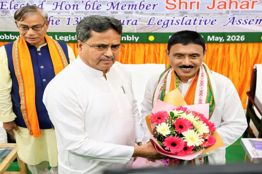 BJP MLA Jahar Chakraborty Sworn In, Vows Development of Dharmanagar
