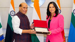 Raksha Mantri meets US Director of National Intelligence in New Delhi