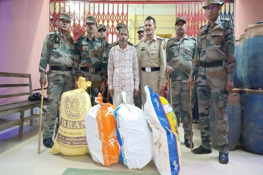 One arrested with cannabis worth Rs 8 lakh from Tripura bordering village