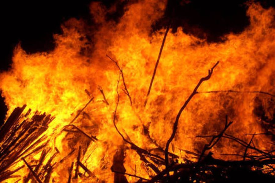 LPG Cylinder Blast Triggers Major Fire, House Destroyed in Kailashahar
