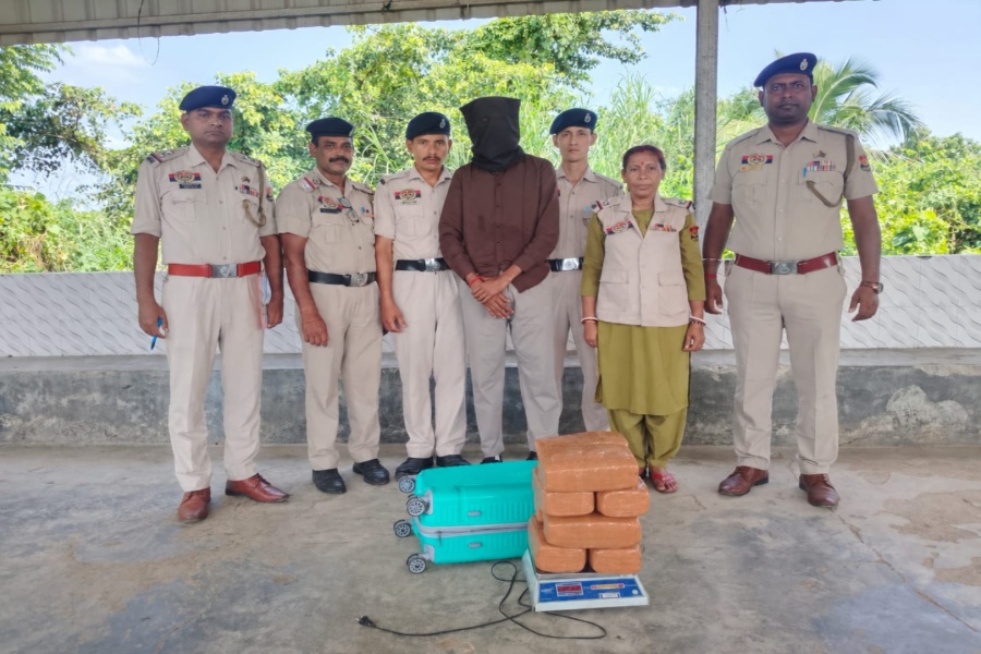 Man Arrested with Cannabis Worth Rs 8 Lakh at Agartala Railway Station