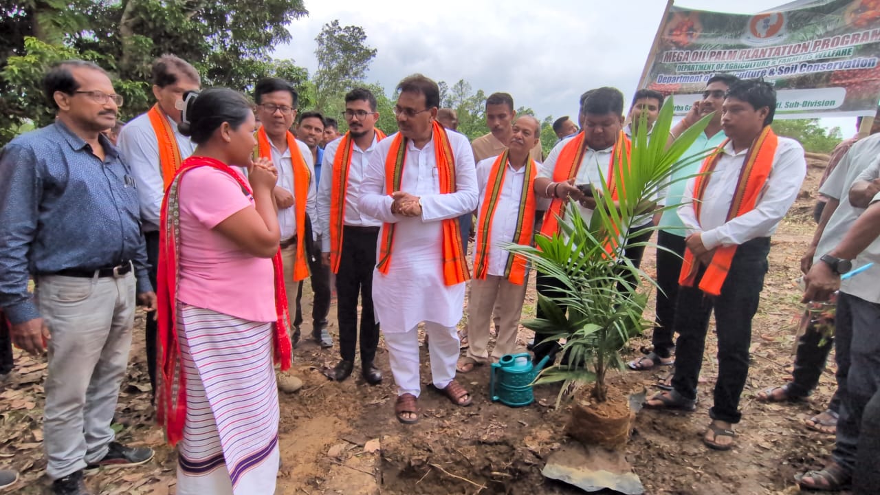 Mega Oil Palm plantation drive held; Finance Minister urges to embrace crop shift in Tripura