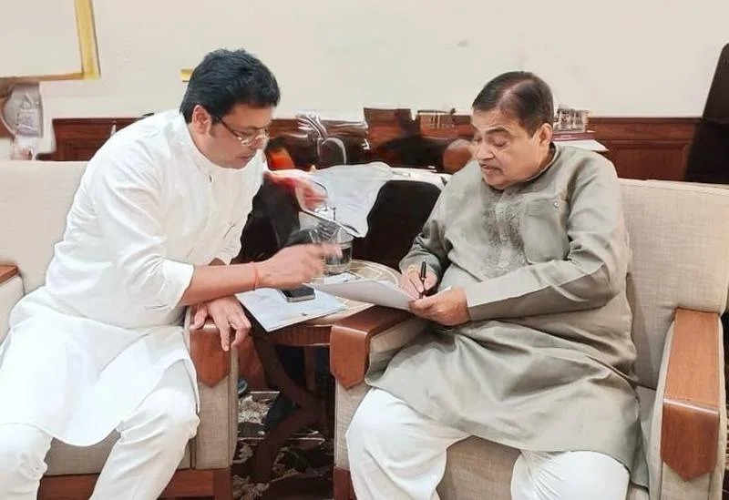 NIT Agartala, DPR consultants engaged for restoration of NH: Gadkari informs MP Biplab Deb
