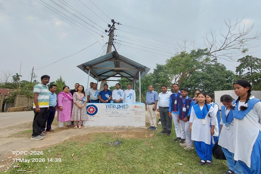 NSS Unit of Gandachara Class XII School Builds Passenger Shed