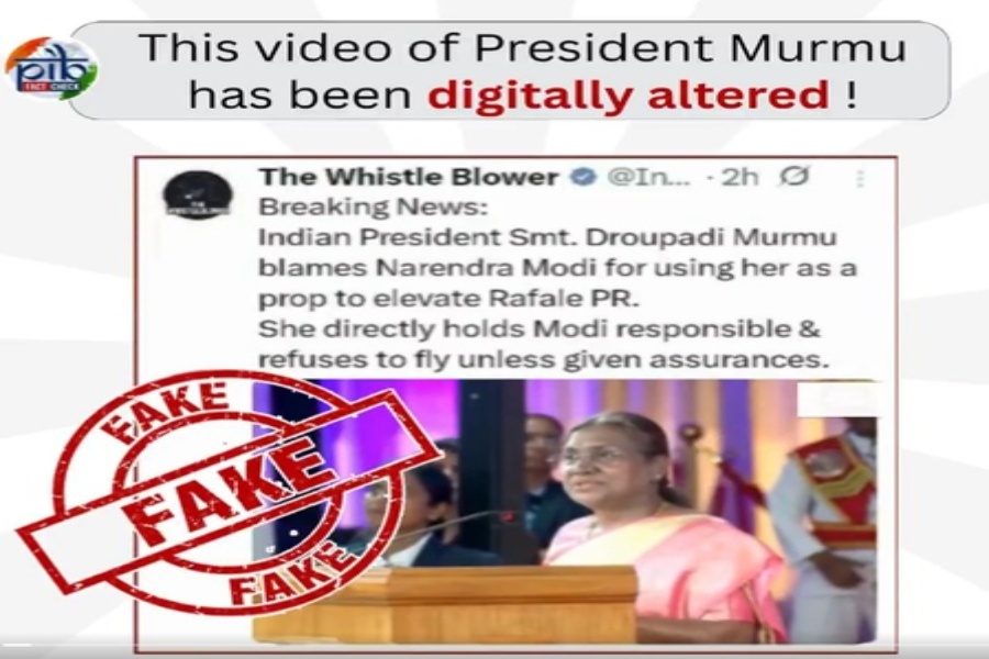 PIB Fact Check Flags AI-Manipulated Video of President Murmu Circulated With Fal...