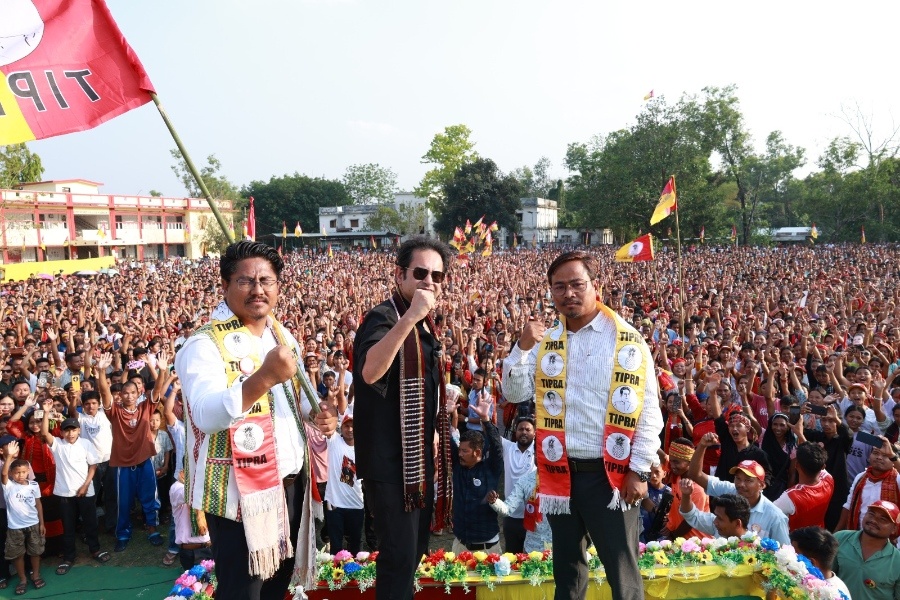 Pradyot Predicts Tipra Motha Sweep in TTAADC Polls, Claims 24 of 28 Seats