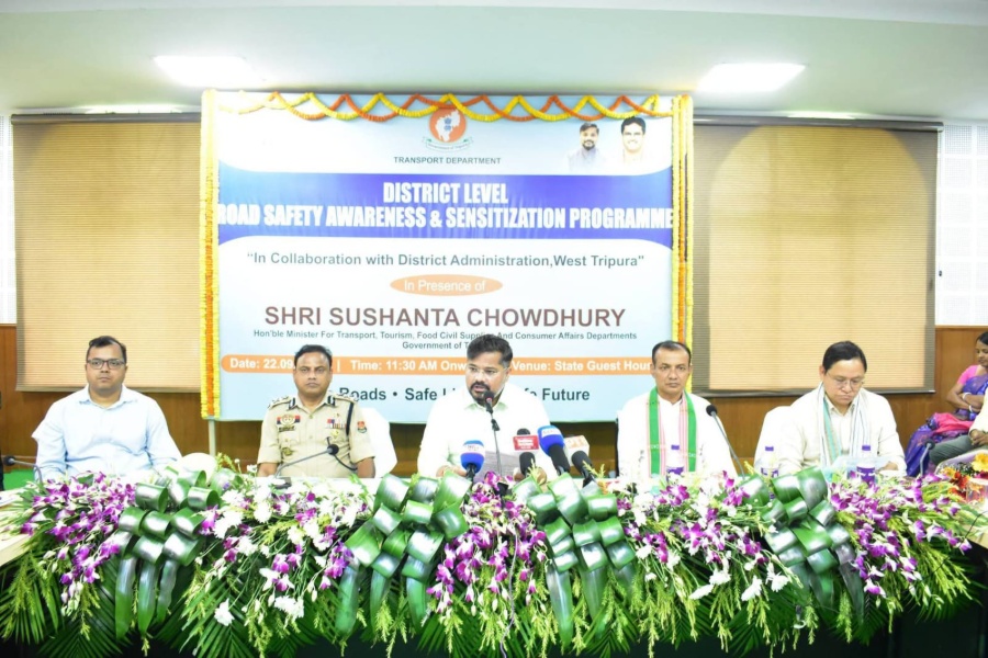 Road Safety Drive Intensified as Tripura Records Decline in Accidents and Fatalities