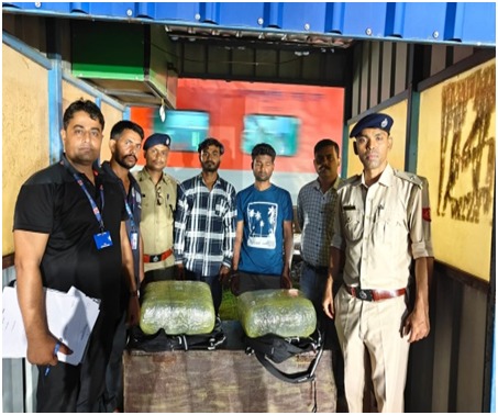 RPF of NFR recovered ganja worth more than Rs. 3.67 crores