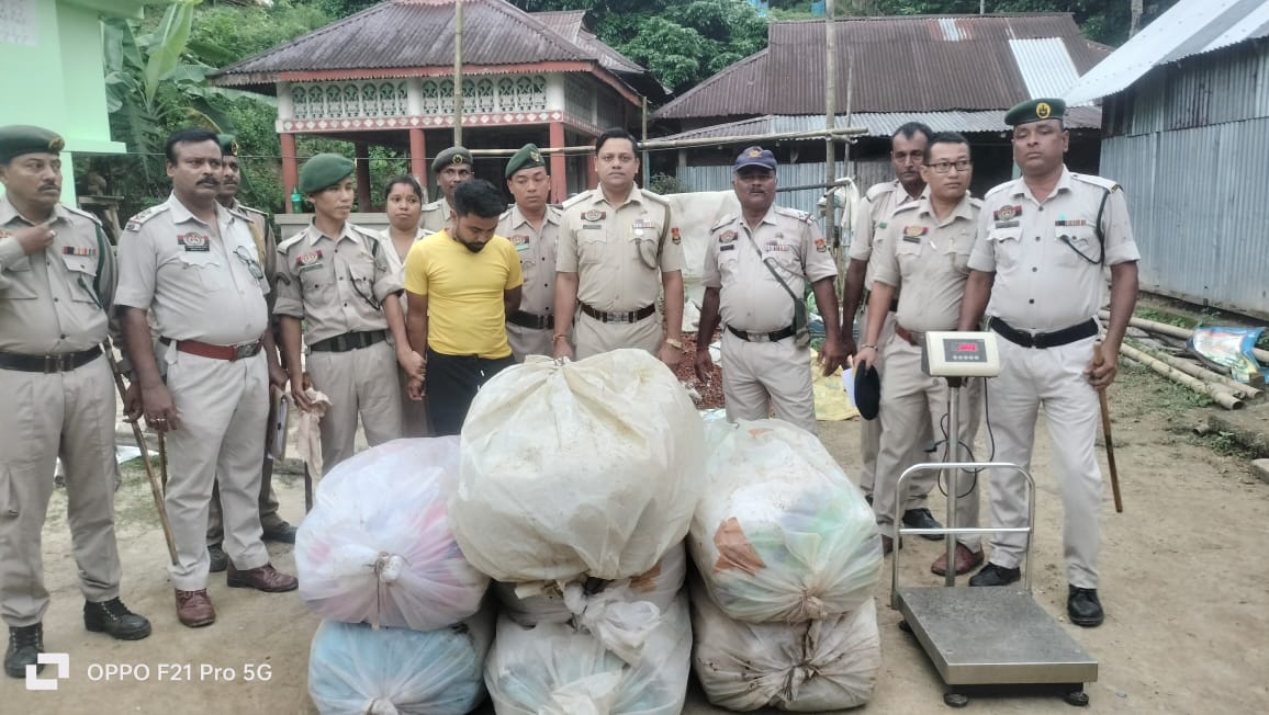 Singer held with over Rs 10 lakh worth of ganja in Tripura village