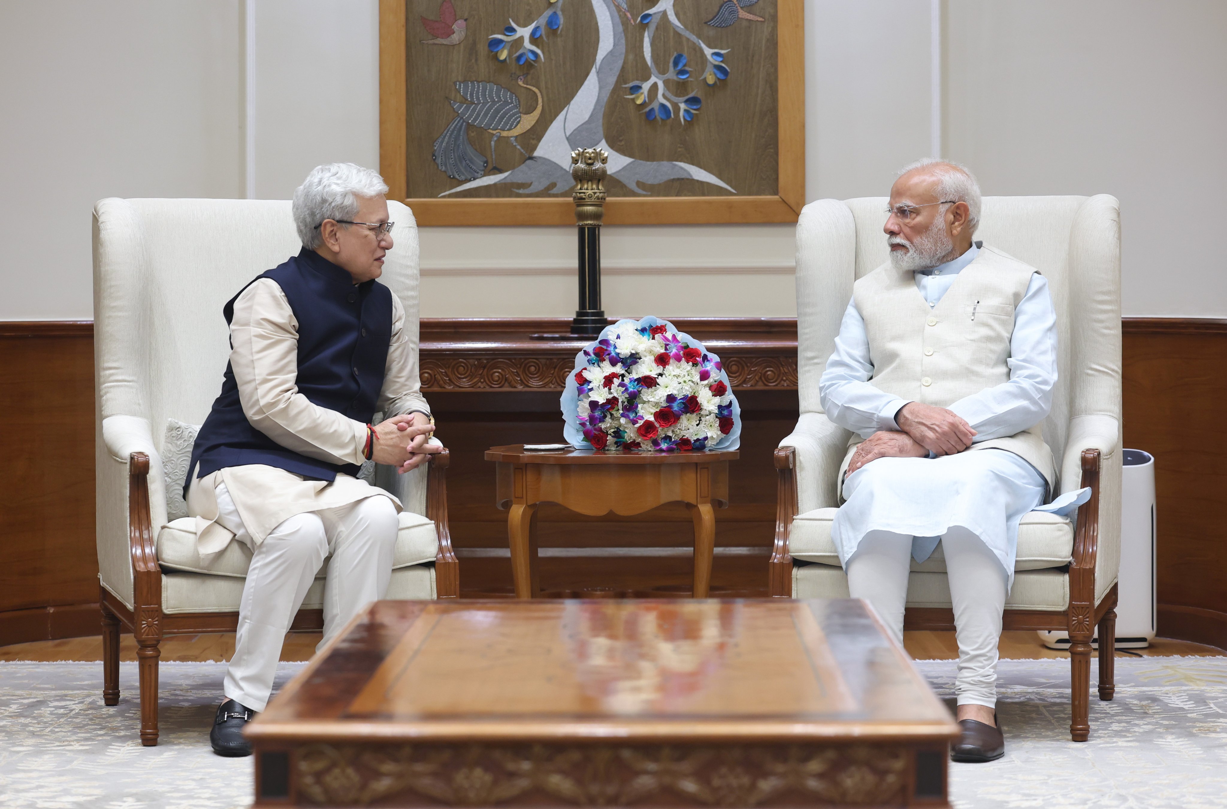Telangana Governor meets PM Modi in New Delhi