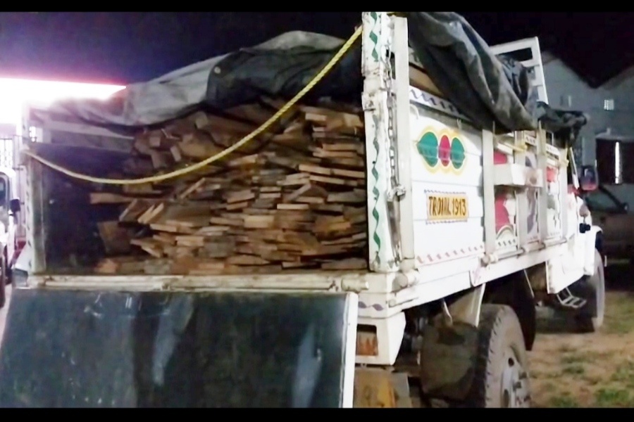 Police Seize Timber-Laden Vehicle in Khowai district, Three Arrested