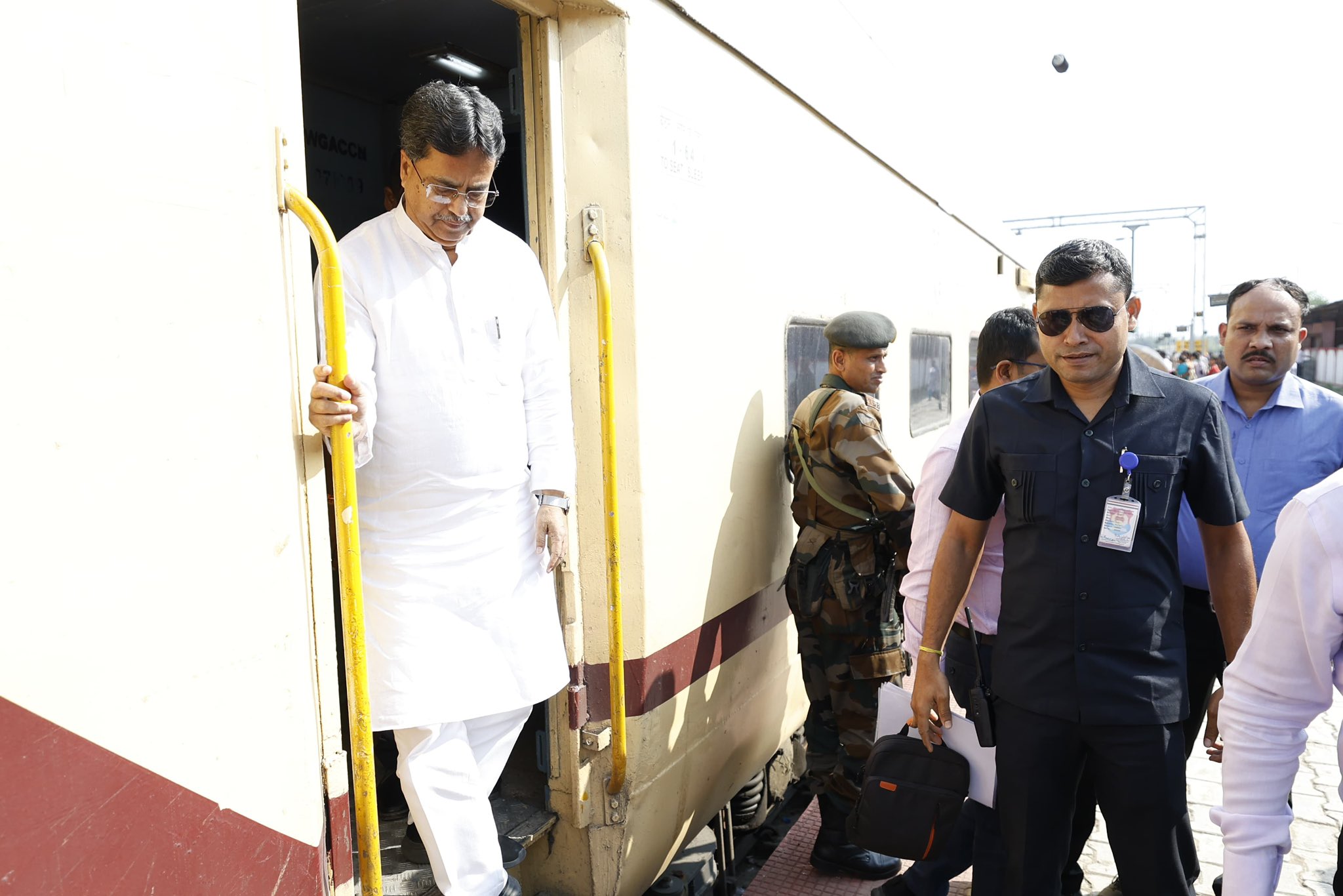 Tripura CM departs for North District in train for inauguration of 45 development projects