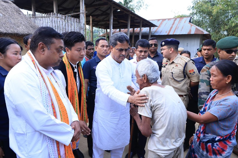 Tripura CM meets bereaved family after elephant attack, assures support