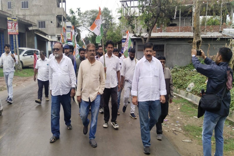 Tripura Congress MLA Criticizes BJP Over “Commission Business,” Leads Door-to-Door Bypoll Campaign