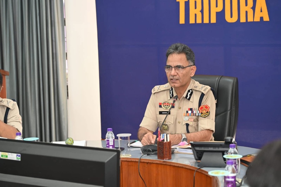 Tripura DGP Reviews Security Prepared...
