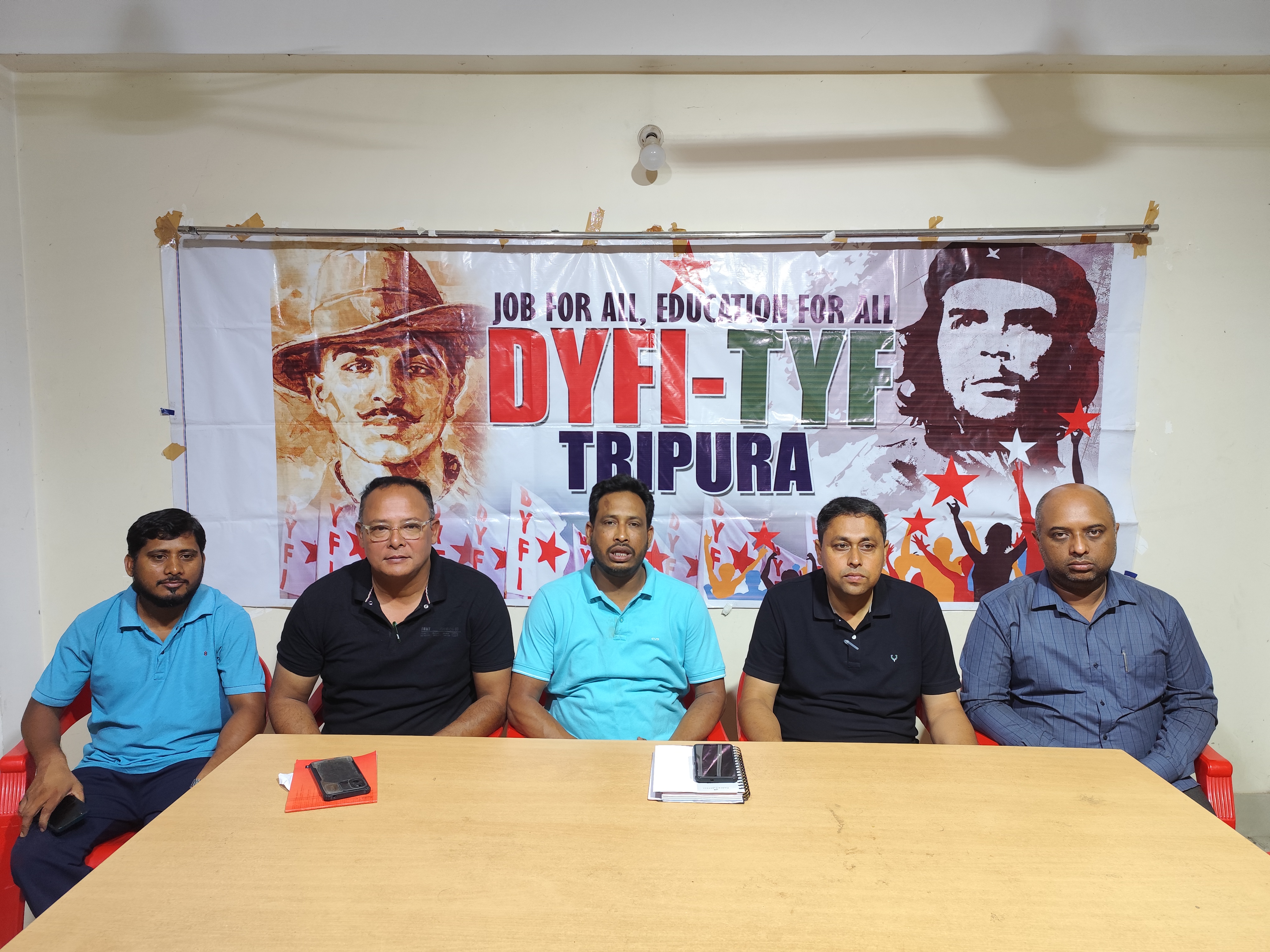 Tripura Left youth bodies slams BJP govt over unemployment, corruption