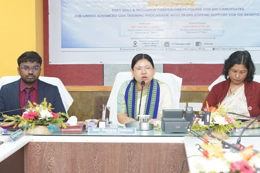 Tripura Minister Honors Skill Champio...