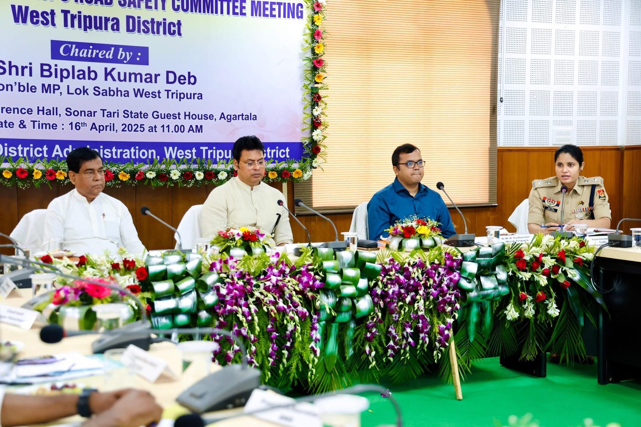 Tripura MP flags alarming rise in RTA in West Tripura, directs strict action on traffic violations