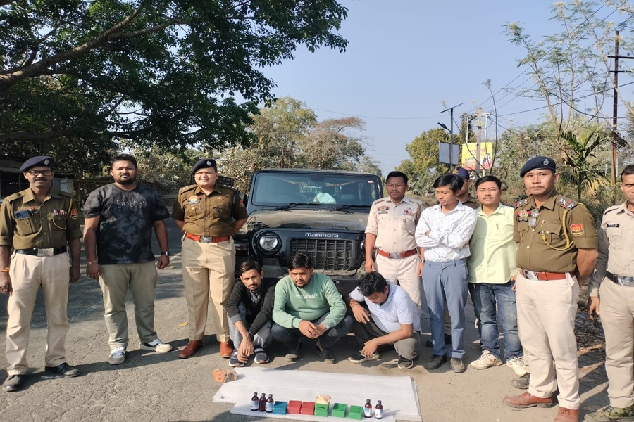Tripura Police seized 77 grams of heroins of Rs 5 lakh, three held