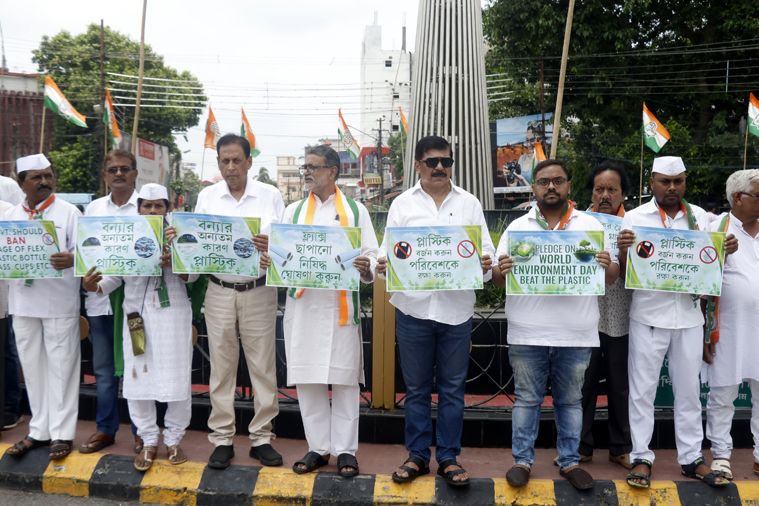 Tripura Congress calls for statewide ban on flex printing, single-use plastics