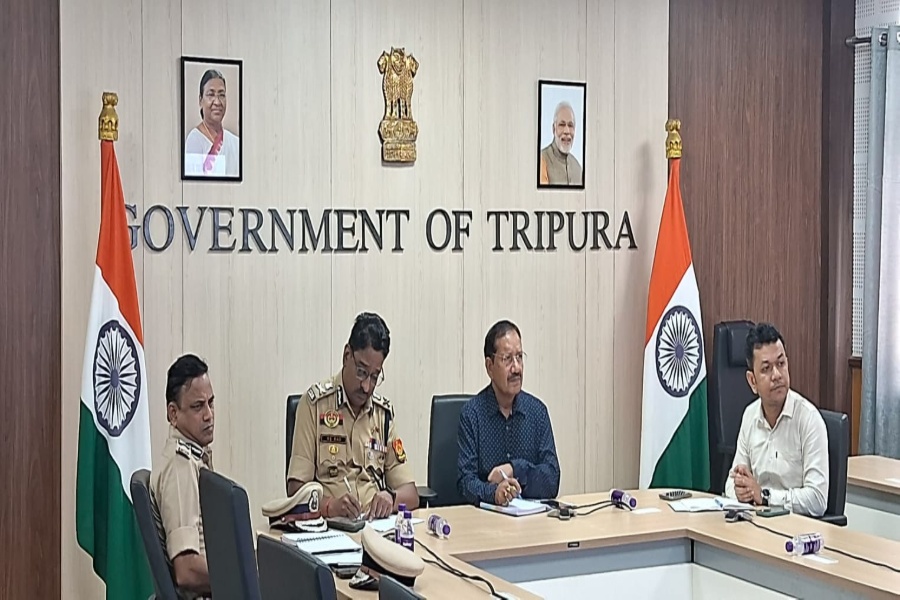 Tripura Village Committee Polls: SEC, Police Review Security and Law-and-Order Preparedness