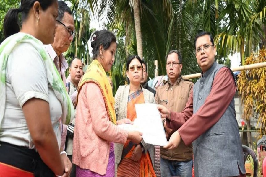 Anjel Chakma murder case: Ministers Meet Bereaved Family, handed over financial aid