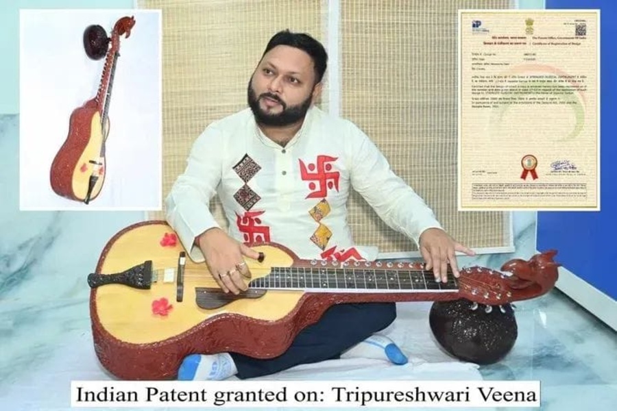 Tripura’s ‘Tripureswari Veena’ Earns Indian Patent, Showcasing State’s Cultural Innovation