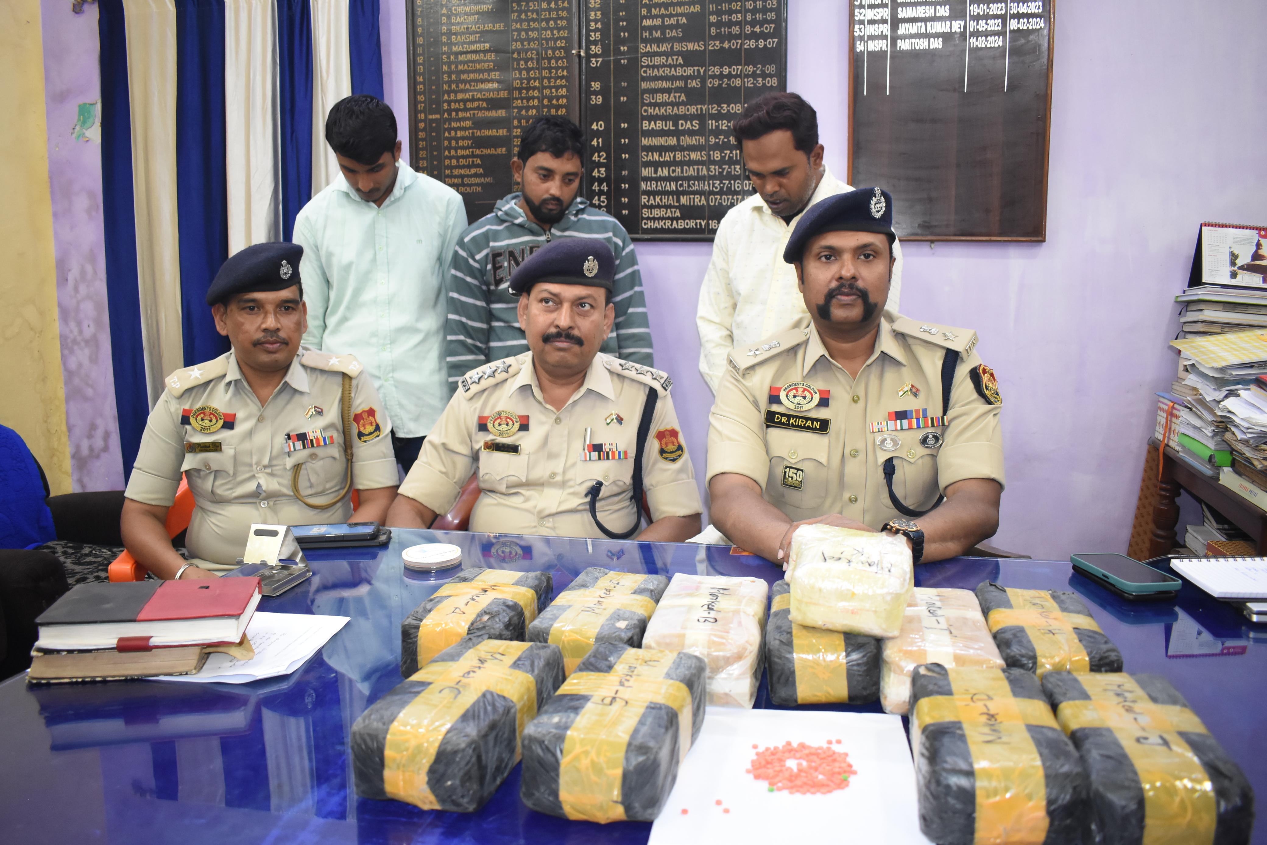 Tripura Police arrested three with Yaba worth Rs 5 Crore in Agartala city