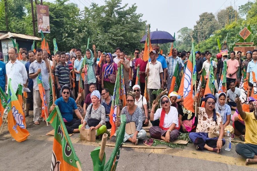 Tripura BJP Workers Protest Over Delayed Arrests, Question Alliance With TIPRA Motha
