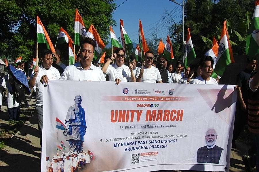 Sardar@150 Unity March held at Pasighat, set to realize the dream of 'Ek Bharat, Aatmanirbhar Bharat'