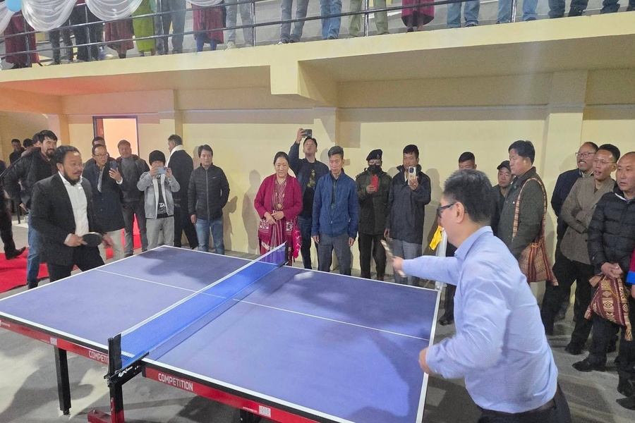 Union Minister Rijiju inaugurated Multi Purpose Indoor Stadium at Tawang